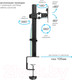 Миниатюра изображения товара Кронштейн для монитора Kromax Casper-505 (черный)