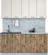 Миниатюра изображения товара Кухонный гарнитур Интерлиния Мила Лайт 1.8 (персидский жемчуг/дуб веллингтон/серый каспий)