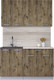 Миниатюра изображения товара Кухонный гарнитур Интерлиния Мила Лайт 1.4-60 (дуб веллингтон/дуб веллингтон/травертин серый)