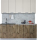 Миниатюра изображения товара Кухонный гарнитур Интерлиния Мила Лайт 1.9 (персидский жемчуг/дуб веллингтон/серый каспий)