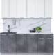 Миниатюра изображения товара Кухонный гарнитур Интерлиния Мила Лайт 2.0-60 (белый платинум/бетон портленд/белый гранит)
