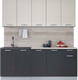 Миниатюра изображения товара Кухонный гарнитур Интерлиния Мила Лайт 2.0 (персидский жемчуг/антрацит/травертин серый)