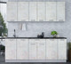 Миниатюра изображения товара Кухонный гарнитур Интерлиния Мила Лайт 2.1 (бетон лайт/бетон лайт/кастилло темный)