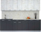 Миниатюра изображения товара Кухонный гарнитур Интерлиния Мила Лайт 2.6 (бетон лайт/антрацит/опал светлый)