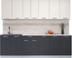Миниатюра изображения товара Кухонный гарнитур Интерлиния Мила Лайт 2.6 (персидский жемчуг/антрацит/травертин серый)