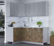 Миниатюра изображения товара Кухонный гарнитур Интерлиния Мила Лайт 1.2x1.9 (серебристый/дуб веллингтон/белый гранит)
