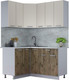 Миниатюра изображения товара Кухонный гарнитур Интерлиния Мила Лайт 1.2x1.5 (персидский жемчуг/дуб веллингтон/серый каспий)