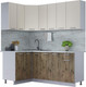 Миниатюра изображения товара Кухонный гарнитур Интерлиния Мила Лайт 1.2x1.9 (персидский жемчуг/дуб веллингтон/серый каспий)