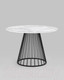 Миниатюра изображения товара Обеденный стол Stool Group Ливерпуль 110x110 (мраморный/ножки черные)