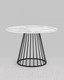 Миниатюра изображения товара Обеденный стол Stool Group Ливерпуль 110x110 (мраморный/ножки черные)