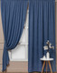 Миниатюра изображения товара Комплект штор Amore Mio Вельвет Canvas-034 150x270 / 92065 (синий)