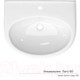 Миниатюра изображения товара Умывальник Керамин Лаго 60 (с отверстием и креплением)