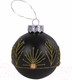Миниатюра изображения товара Набор шаров новогодних Золотая сказка Yin-Yang / 591995 (4шт, черный/золото)