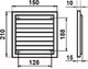 Миниатюра изображения товара Решетка вентиляционная Семь ветров РВ2-02 (150x210)