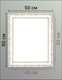 Миниатюра изображения товара Рамка Декарт 40x50 8Л3323 (белый с золотом)