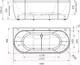Миниатюра изображения товара Ванна акриловая Radomir Вальс Макси 180x80 / 1-01-2-0-9-188К (с сифоном)