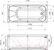 Миниатюра изображения товара Ванна акриловая Radomir Прованс 170x75 / 1-01-3-0-1-193К