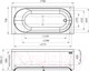 Миниатюра изображения товара Ванна акриловая Radomir Виктория Лайт 170x75x42 / 2-01-0-0-1-259Р (с каркасом)