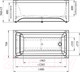 Миниатюра изображения товара Ванна акриловая Radomir Джоанна 140x70 / 2-01-0-0-1-252Р (с каркасом)
