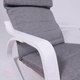 Миниатюра изображения товара Кресло-качалка AksHome Smart (ткань, серый/белый)