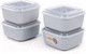 Миниатюра изображения товара Набор контейнеров Полесье №38 2.4л с крышками / 73751 (4шт, дымчатый/прозрачный)