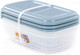 Миниатюра изображения товара Набор контейнеров Полесье №41 2.7л с крышками / 73836 (3шт, прозрачный/серо-голубой)