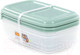 Миниатюра изображения товара Набор контейнеров Полесье №41 2.7л с крышками / 73843 (3шт, прозрачный/бледно-оливковый)