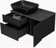 Миниатюра изображения товара Тумба под умывальник Misty Роял 80 / П-Роя-01080-021П2Я (подвесная, черный)