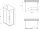 Миниатюра изображения товара Душевой уголок Abber Schwarzer Diamant AG30120BMH-S80BM-S80BM