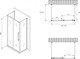 Миниатюра изображения товара Душевой уголок Abber Schwarzer Diamant AG30150BMH-S80BM-S80BM