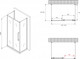 Миниатюра изображения товара Душевой уголок Abber Schwarzer Diamant AG30100BMH-S80BM-S80BM