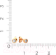 Миниатюра изображения товара Серьги из розового золота ZORKA 310237 (с фианитами)