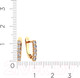 Миниатюра изображения товара Серьги из розового золота ZORKA 310421 (с фианитами)