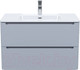 Миниатюра изображения товара Тумба с умывальником IDDIS Edifice EDI80L0i95K (светло-серый)