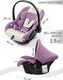 Миниатюра изображения товара Автокресло Amarobaby Baby Comfort / AB222008BC/3938 (светло-фиолетовый/светло-бежевый)