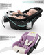 Миниатюра изображения товара Автокресло Amarobaby Baby Comfort / AB222008BC/3938 (светло-фиолетовый/светло-бежевый)