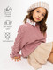 Миниатюра изображения товара Джемпер детский Amarobaby Knit Wear / AB-OD21-KNITW2602/27-128 (пудровый, р.128)