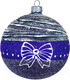 Миниатюра изображения товара Шар новогодний Декарт Зимняя фантазия 8Ш0043 (10см, синий)