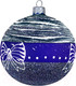 Миниатюра изображения товара Шар новогодний Декарт Зимняя фантазия 8Ш0043 (10см, синий)
