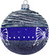 Миниатюра изображения товара Шар новогодний Декарт Зимняя фантазия 8Ш0043 (10см, синий)