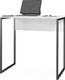 Миниатюра изображения товара Письменный стол Soma СПМ-5 Metal (белый/черный)