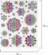 Миниатюра изображения товара Набор наклеек на окно Золотая сказка Снежинки / 591929