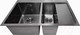 Миниатюра изображения товара Мойка кухонная STELLAR Decor S7850NB-2L-D (нано черный)