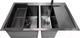 Миниатюра изображения товара Мойка кухонная STELLAR Decor S7850NB-2L-D (нано черный)