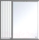 Миниатюра изображения товара Шкаф с зеркалом для ванной Brevita Balaton 80 L / BAL-04080-01-01Л (серый)