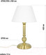Миниатюра изображения товара Прикроватная лампа ArtStyle HT-708WAB (латунь/белый)