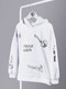 Миниатюра изображения товара Худи детское Amarobaby Slang / AB-OD23-28S/00-128 (белый, р.128)