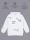 Миниатюра изображения товара Худи детское Amarobaby Slang / AB-OD23-28S/00-128 (белый, р.128)
