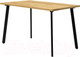 Миниатюра изображения товара Обеденный стол Millwood Шанхай 120x70x75 (дуб золотой Craft/металл черный)