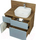 Миниатюра изображения товара Тумба с умывальником Акватон Мишель 80 (1A2568K0MIDR0)